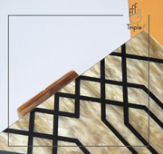 Geometric art clutch