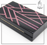 Black and pink clutch